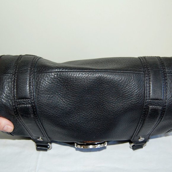MICAHEL KORS Black Leather Satchel SHOULDER BAG - Picture 6 of 6